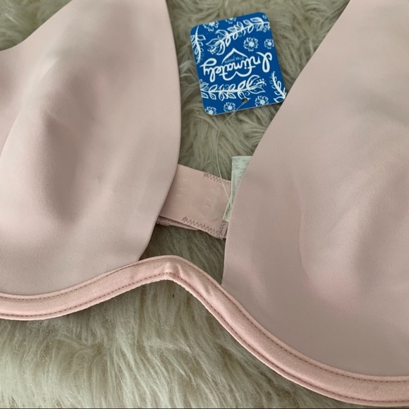 NEW free people pink Ari underwire neo bra 36C - Picture 2 of 9